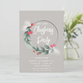 水エレガント色の緑リース企業の 招待状 (スタンド正面)