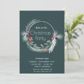 水エレガント色の緑リース企業の 招待状 (スタンド正面)