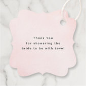 水エレガント色の花ありがとう フェイバータグ (裏面)