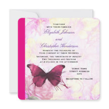 水エレガント色の花と蝶結婚の