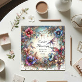 水エレガント色の花イースター恵み シーズンカード