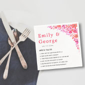 水エレガント色の花サマーフローラ結婚ズ スタンダードカクテルナプキン