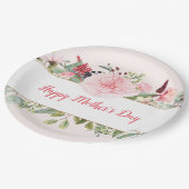 水エレガント色の花マザーズ日紙プレート ペーパープレート (アングル)