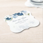 水エレガント色の花救の日の台本 ペーパーコースター (アングル)