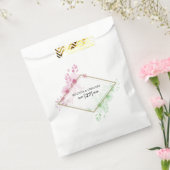 水エレガント色の花結婚の フェイバーバッグ (封をした状態)