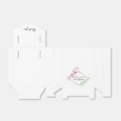 水エレガント色の花結婚の フェイバーボックス (折り畳みなし)