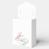 水エレガント色の花結婚の フェイバーボックス (オープン)