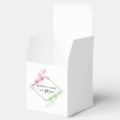 水エレガント色の花結婚の フェイバーボックス (オープン)