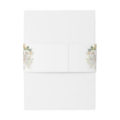 水エレガント色の花結婚の 招待状ベリーバンド (裏面例)