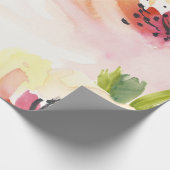 水エレガント色の花 ラッピングペーパー (角)