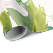 水エレガント色の花 ラッピングペーパー (ロールコーナー)