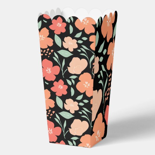 水エレガント色の花 – 繊細なフローラ贈り物 フェイバーボックス (裏面)