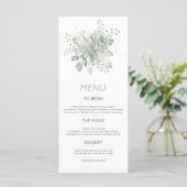水エレガント色の葉の金ゴールドセージ結婚のメニュー メニュー (スタンド正面)