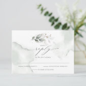 水エレガント色の葉ほこりっぽい緑 出欠カード (スタンド正面)