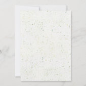 水エレガント色の葉（ばちゃばちゃ）跳ねる 招待状 (裏面)