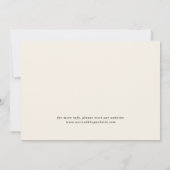 水エレガント色の野の花の結婚草地 セーブザデート (裏面)