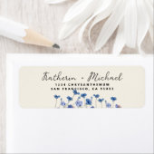 水エレガント色の野の花の結婚草地 ラベル (インサイチュ)