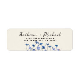 水エレガント色の野の花の結婚草地 ラベル