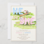 水エレガント色の野球のワイルドフラワー 招待状 (正面)