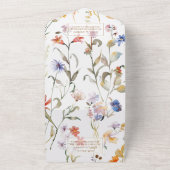 水エレガント色の野結婚花 オールインワン招待状 (外側)