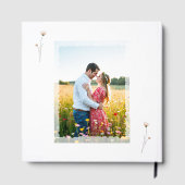 水エレガント色の野結婚花 ゲストブック (裏面)