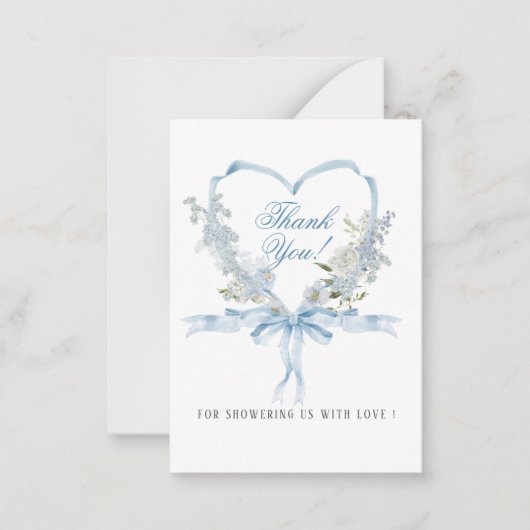 水エレガント色の青いクレストPowerFlatノートカード ノートカード (正面)