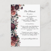 水エレガント色の馬術結婚の エンクロージャーカード (正面)