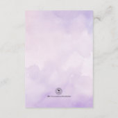 水エレガント色の馬術結婚の エンクロージャーカード (裏面)