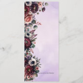 水エレガント色の馬術結婚の プログラム (裏面)