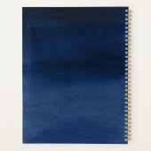 水エレガント色ひましパーソナライズされた花 プランナー手帳 (裏面)