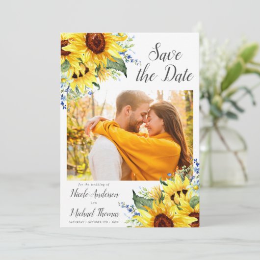 水エレガント色ひまわり写真保存日 セーブザデート (スタンド正面)