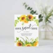 水エレガント色ひまわり移動発表 ポストカード (スタンド正面)