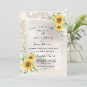 水エレガント色ひまわり 招待状 (スタンド正面)