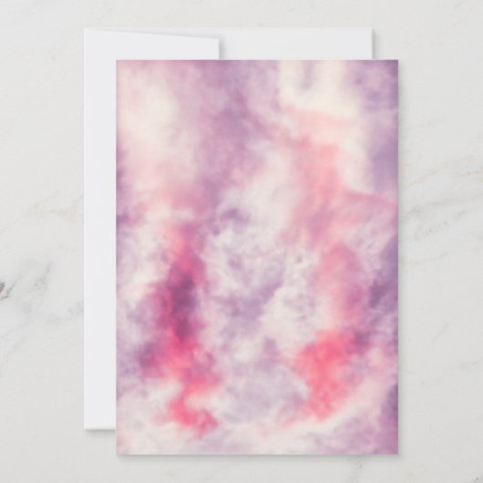 水エレガント色ほこりっぽいバラ抽象芸術結婚ズ 招待状 (裏面)