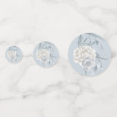 水エレガント色ほこりっぽい青の植物学 コンフェッティ (裏面)