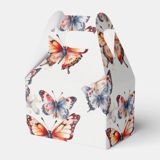水エレガント色よくはしゃぐ蝶カスタム フェイバーボックス (裏面サイド)