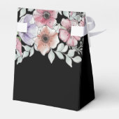 水エレガント色アネモネ花結婚式の引き出物B フェイバーボックス (裏面サイド)