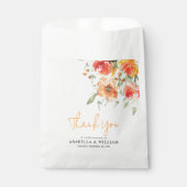 水エレガント色アプリコットフローラ フェイバーバッグ (正面)