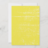 水エレガント色イエローレン結婚モン 招待状 (裏面)