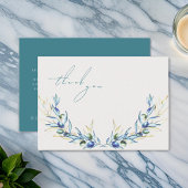 水エレガント色オリーブ枝記念ありがとう ノートカード