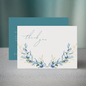 水エレガント色オリーブ枝記念ありがとう ノートカード