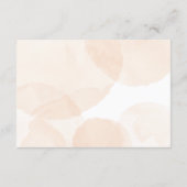 水エレガント色オレンジフローラ結婚詳細 エンクロージャーカード (裏面)