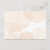 水エレガント色オレンジフローラ結婚詳細 エンクロージャーカード (裏面)