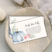 水エレガント色カボチャベビー エンクロージャーカード