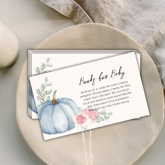 水エレガント色カボチャベビー エンクロージャーカード