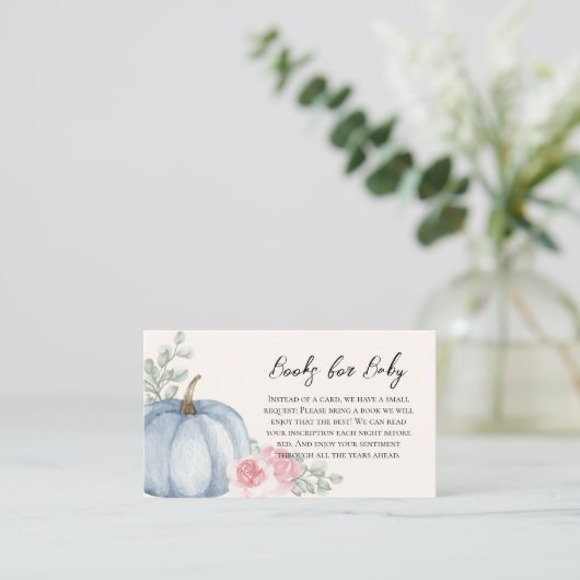 水エレガント色カボチャベビー エンクロージャーカード (スタンド正面)