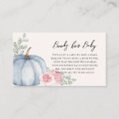 水エレガント色カボチャベビー エンクロージャーカード (正面)