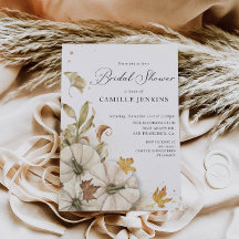 水エレガント色カボチャ秋ブライダルシャワー