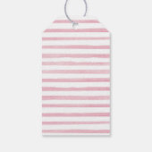 水エレガント色カボチャ赤ちゃんシャワーほこりっぽいバラ ギフトタグ (裏面)