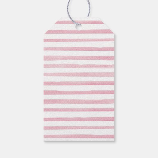 水エレガント色カボチャ赤ちゃんシャワーほこりっぽいバラ ギフトタグ (裏面)